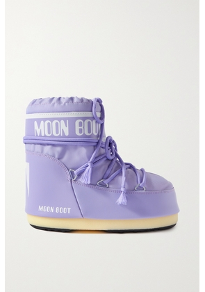 Moon Boot - Icon Low Shell And Faux Leather Snow Boots - Purple - 42/44,33/35,36/38,39/41
