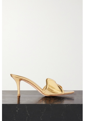 Gianvito Rossi - 70 Mirrored-leather Mules - Gold - IT35,IT35.5,IT36,IT36.5,IT37,IT37.5,IT38,IT38.5,IT39,IT39.5,IT40,IT40.5,IT41,IT41.5,IT42