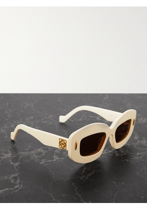 Loewe - Screen Square-frame Acetate Sunglasses - Ivory - One size