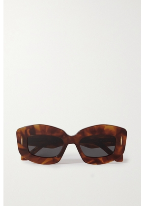 Loewe - Screen Square-frame Tortoiseshell Acetate Sunglasses - Brown - One size