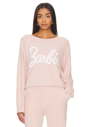Barefoot Dreams CozyChic Ultra Lite Barbie Pullover in Blush. Size S, XL, XS.