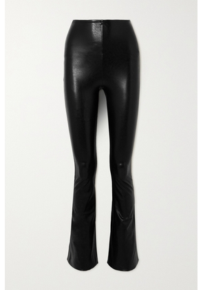 Commando - Faux Stretch-leather Flared Pants - Black - x small,small,medium,large,x large