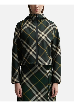 Cropped Check Lightweight Jacket