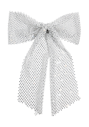 Maison Michel Paris Wicole Crystal-embellished bow Hair Clip - White