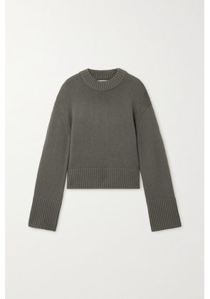 LISA YANG - Sony Cashmere Sweater - Green - 0,1,2