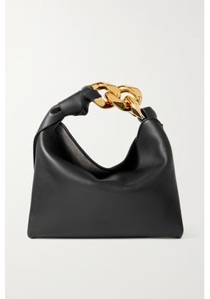 JW Anderson - Chain-embellished Leather Tote - Black - One size