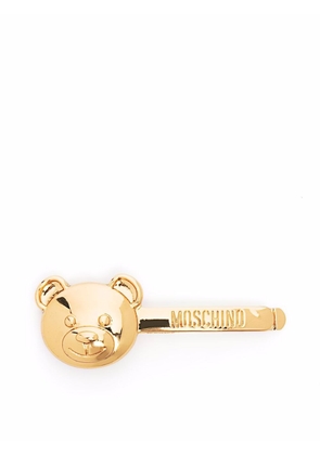 Moschino teddy bear-detail pin - Gold