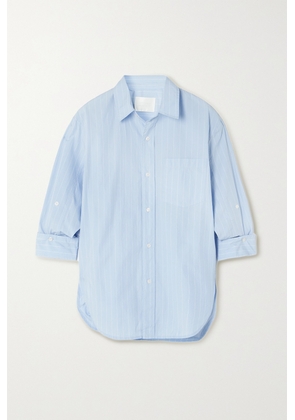 Citizens of Humanity - Kayla Striped Cotton-poplin Shirt - Blue - x small,small,medium,large,x large