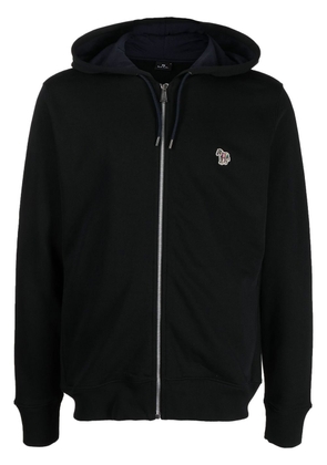 PS Paul Smith zipped organic cotton hoodie - Black