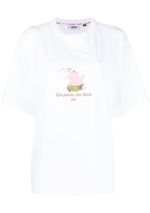 Gcds slogan-print T-shirt - White