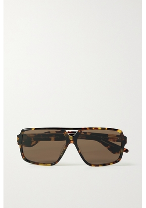 Oliver Peoples - + Khaite 1977c Aviator-style Tortoiseshell Acetate And Gold-tone Sunglasses - Brown - One size