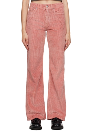 OUR LEGACY Pink Boot Cut Trousers