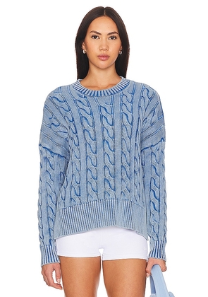 BEACH RIOT Callie Sweater in Blue. Size M, S, XL, XS.