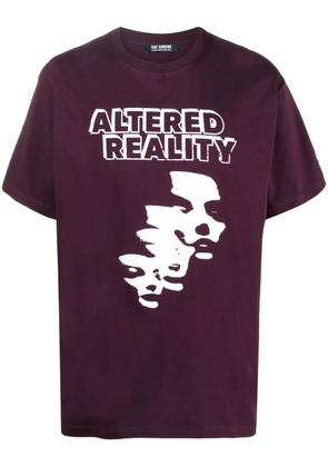 Raf Simons graphic-print crew-neck T-shirt - Purple