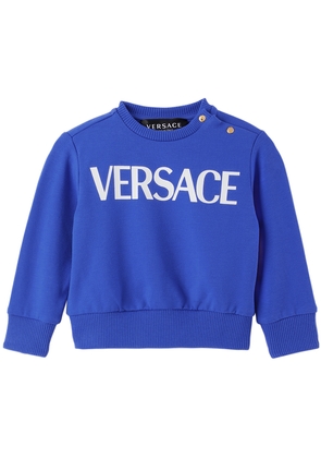 Versace Baby Blue Printed Sweatshirt