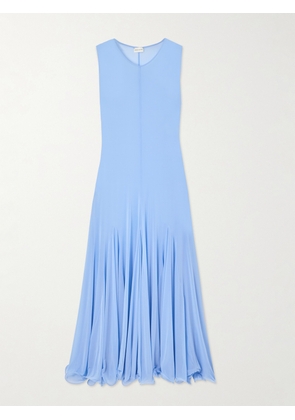 Magda Butrym - Pleated Jersey Maxi Dress - Blue - FR34,FR36,FR38,FR40