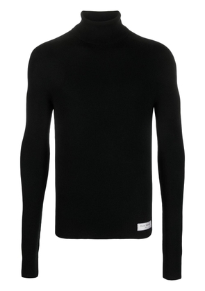 Balmain high-neck merino-wool sweater - Black
