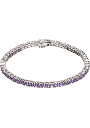 Hatton Labs Silver & Purple Tennis Bracelet