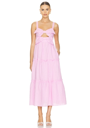 CAMI NYC Kaylyn Dress in Pink. Size L.