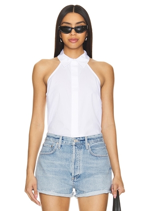 Citizens of Humanity Adeline Sleeveless Shirt in White. Size S.