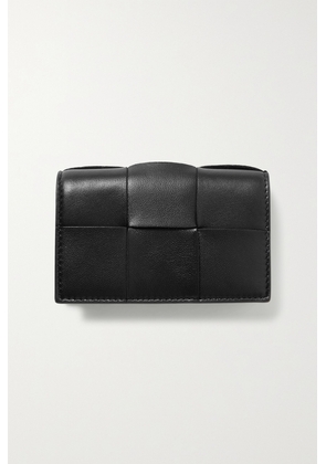 Bottega Veneta - Cassette Intrecciato Leather Cardholder - Black - One size