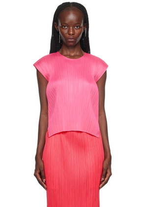PLEATS PLEASE ISSEY MIYAKE Pink Monthly Colors July T-Shirt