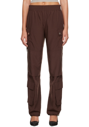 Dion Lee Brown Pocket Cargo Trousers