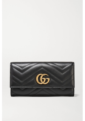 Gucci - Gg Marmont Quilted Leather Wallet - Black - One size