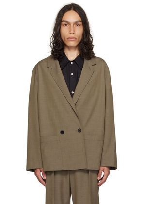 LEMAIRE Beige Double-Breasted Blazer