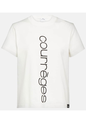 Courrèges Logo printed cotton T-shirt