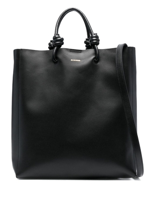 Jil Sander knot-detail leather tote bag - Black