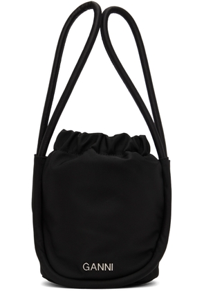 GANNI Black Mini Knot Bag