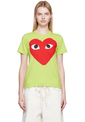 COMME des GARÇONS PLAY Green Big Heart T-Shirt