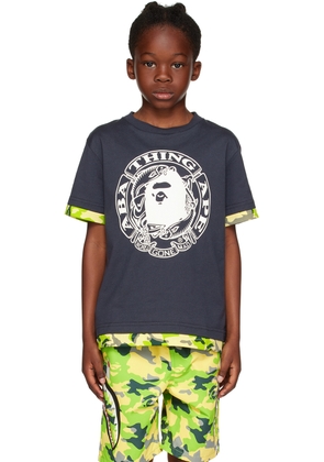 BAPE Kids Gray Woodland Camo T-Shirt