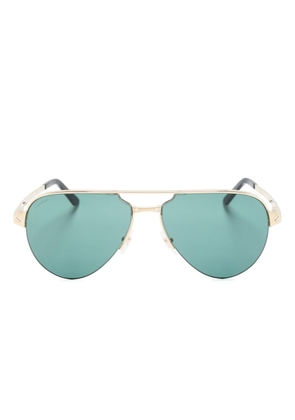 Cartier Eyewear navigator-frame straight-arms sunglasses - Gold