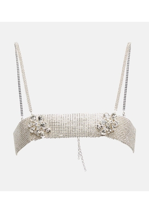 Magda Butrym Bandeau crystal jewelry top