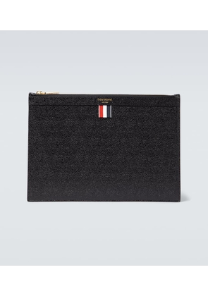 Thom Browne Grained leather tablet holder