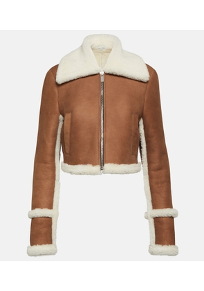 Magda Butrym Shearling-lined suede jacket