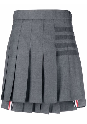 Thom Browne 4-Bar pleated mini skirt - Grey
