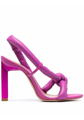 Schutz Alto Puffy leather sandals - Pink