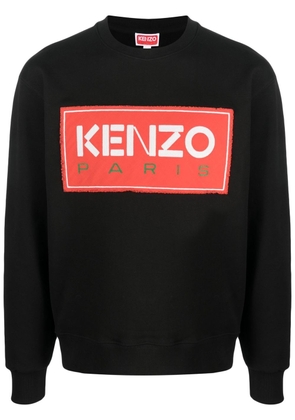 Kenzo logo-print cotton sweatshirt - Black