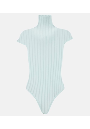Alaïa Striped bodysuit