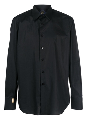 Billionaire logo-embroidered cotton shirt - Black