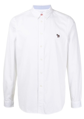 PS Paul Smith zebra-patch organic-cotton shirt - White