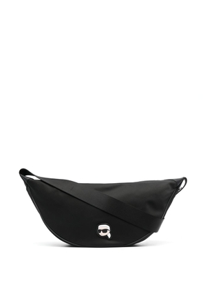 Karl Lagerfeld K/Ikonik logo-pin bag - Black