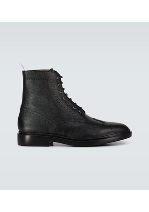 Thom Browne Leather wingtip ankle boots