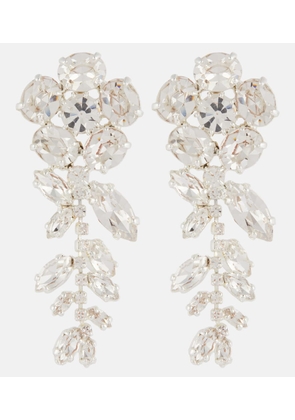 Magda Butrym Crystal-embellished floral drop earrings