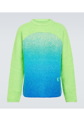 ERL Rainbow knitted mohair-blend sweater