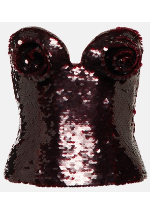 Magda Butrym Sequined bustier top