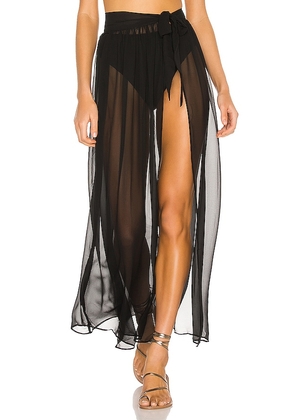 superdown Catalina Sheer Maxi Skirt in Black. Size S, XS.